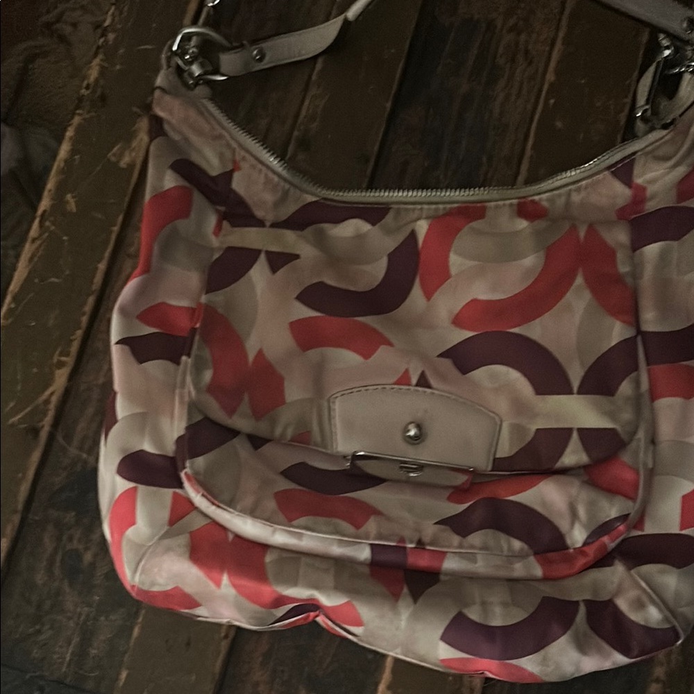 Stylish Patterned Shoulder Coach Bag